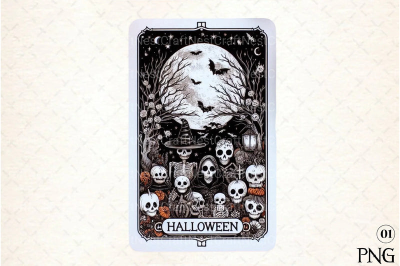 Halloween Tarot Card Clipart Bundle 178 - CraftNest - Digital Crafting and Art