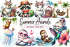 Summer Animals Clipart Bundle