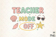 Teacher Summer Mode Off Clipart Bundle - CraftNest - Digital Crafting and Art