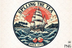 Spilling The Tea Since 1773: 4th of July Clipart Bundle - CraftNest - Digital Crafting and Art