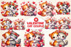 Valentine's Cat Couple Clipart Bundle