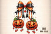 Halloween Pumpkin Cherry Bow Clipart Bundle