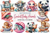 Seashell Baby Animals Clipart Bundle