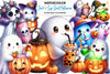 Jack O' Sip Ghost Halloween Clipart Bundle