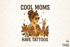 Funny Mother's Day Cool Mom Tattoos Clipart Bundle - CraftNest - Digital Crafting and Art