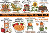 Rustic Fall Farmhouse Sign Clipart Bundle
