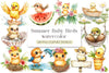 Summer Baby Birds Clipart Bundle