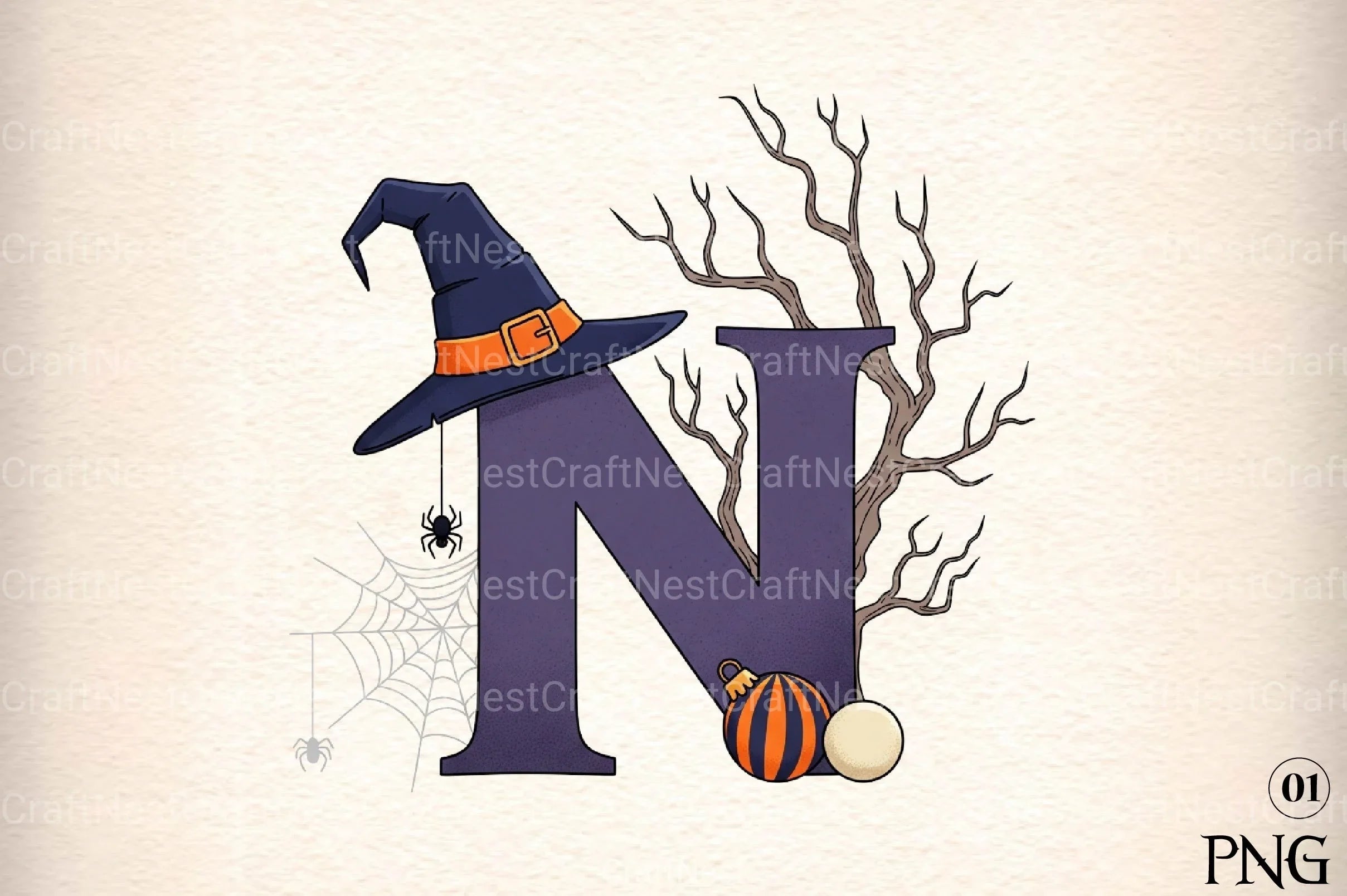 Halloween Alphabet Clipart Bundle 21 - CraftNest - Digital Crafting and Art