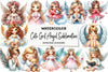 Cute Angel Girl Clipart Bundle