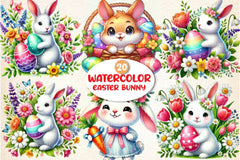 Easter Bunny Clipart Bundle 13 - CraftNest - Digital Crafting and Art