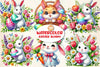 Easter Bunny Clipart Bundle