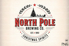 North Pole Brew Co. Design Clipart Bundle - CraftNest - Digital Crafting and Art