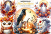 Autumn Dawn Halloween Clipart Bundle