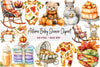 Autumn Baby Shower Clipart Bundle