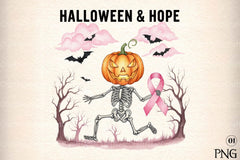 Halloween Breast Cancer Clipart Bundle 67 - CraftNest - Digital Crafting and Art