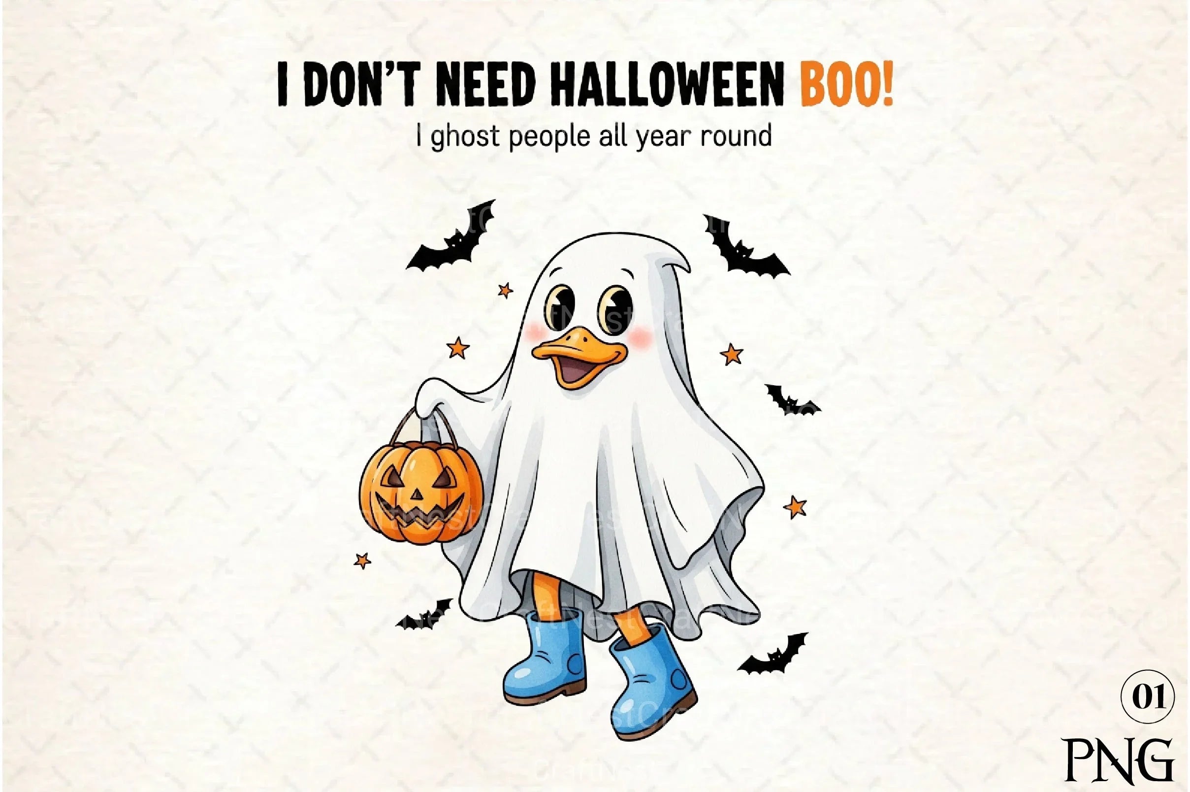 Funny Goose Clipart Bundle: No Need for Halloween - CraftNest - Digital Crafting and Art