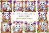 Easter Bunny Swing Clipart Bundle