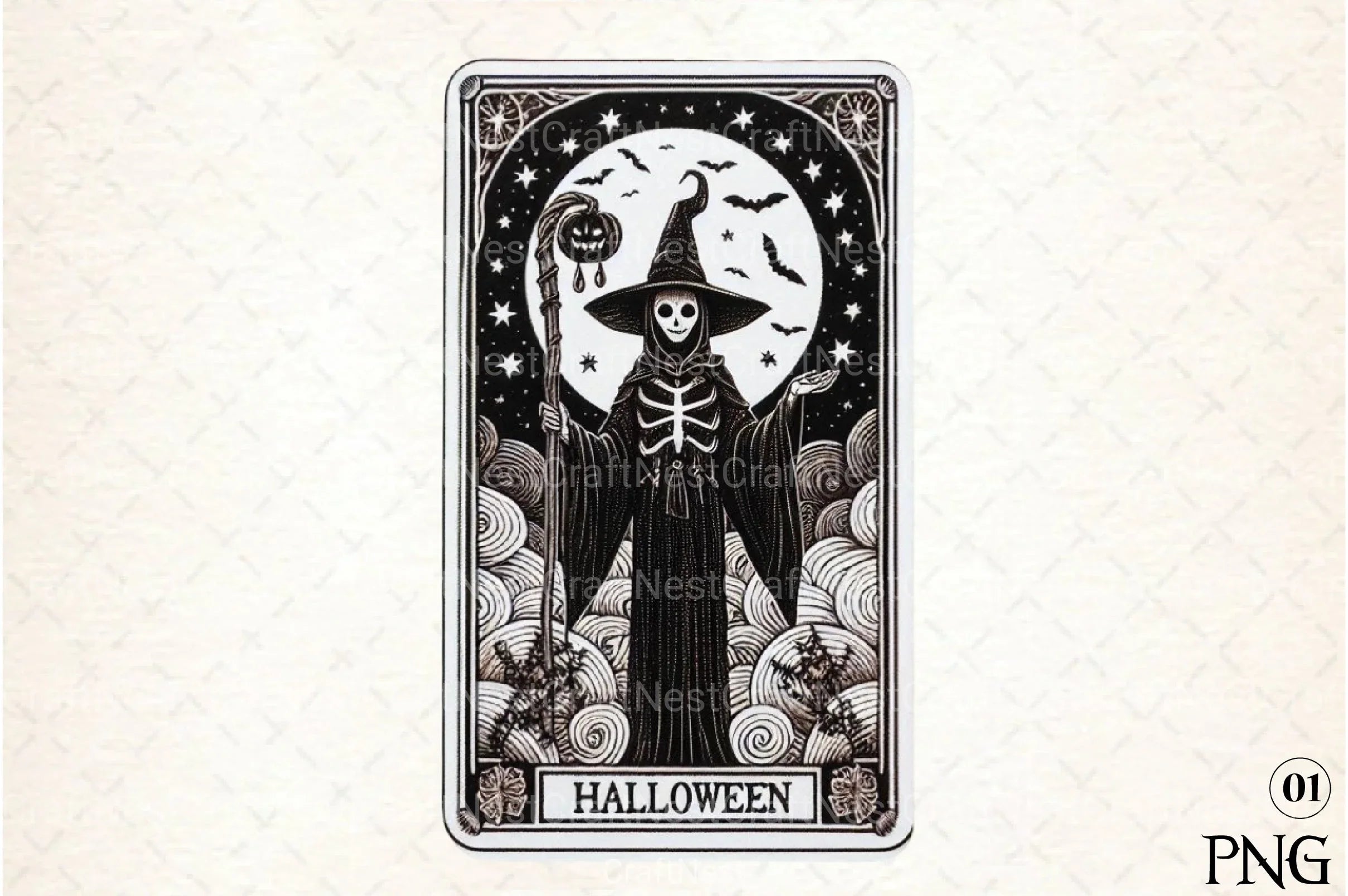 Halloween Tarot Card Clipart Bundle 134 - CraftNest - Digital Crafting and Art