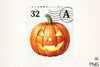 Pumpkin Postage Stamp Clipart Bundle