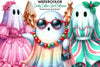 Candy Couture Ghost Halloween Clipart Bundle