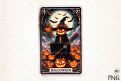 Halloween Tarot Card Clipart Bundle 34 - CraftNest - Digital Crafting and Art