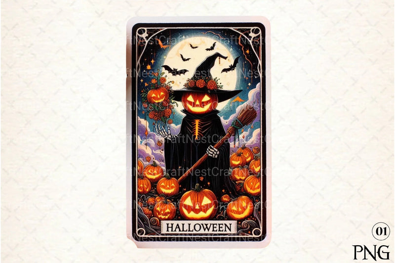 Halloween Tarot Card Clipart Bundle 34 - CraftNest - Digital Crafting and Art