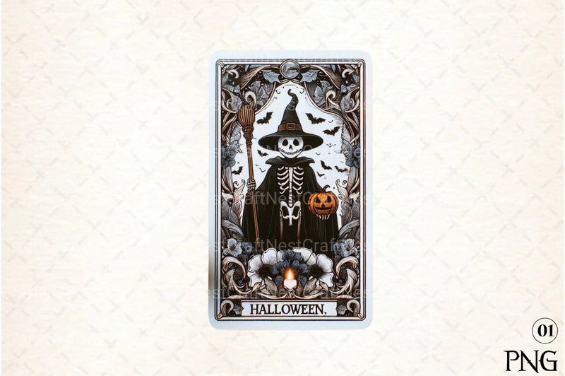 Halloween Tarot Card Clipart Bundle 22 - CraftNest - Digital Crafting and Art