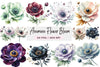 Anemone Flower Bloom Clipart Bundle