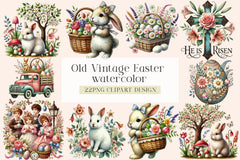 Vintage Easter Clipart Bundle - CraftNest - Digital Crafting and Art