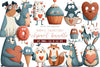 Kawaii Valentine's Clipart Bundle