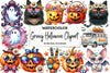 Groovy Halloween Clipart Bundle