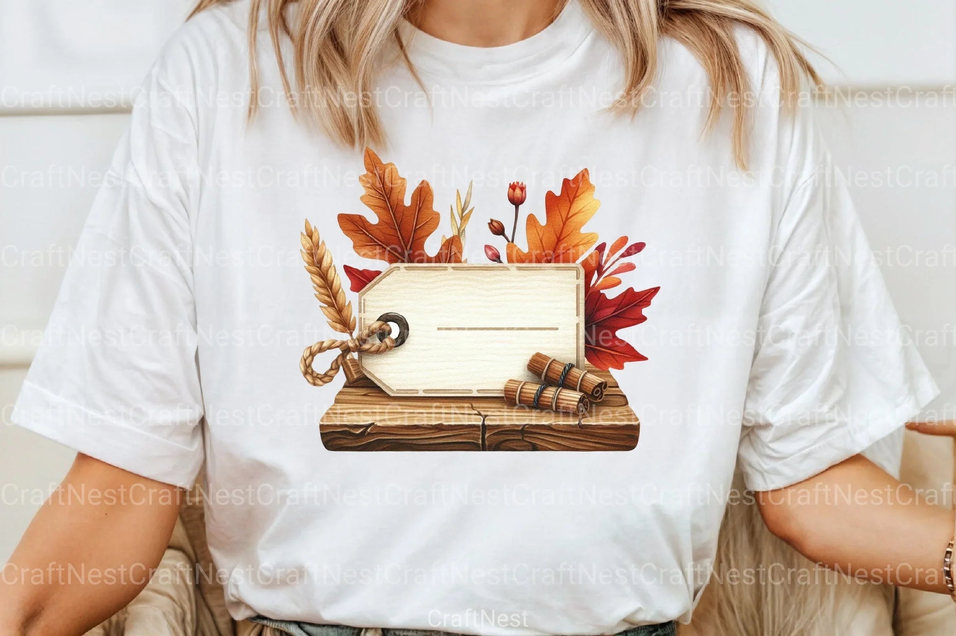 Vintage Wooden Autumn Tags Clipart Bundle 777 - CraftNest - Digital Crafting and Art