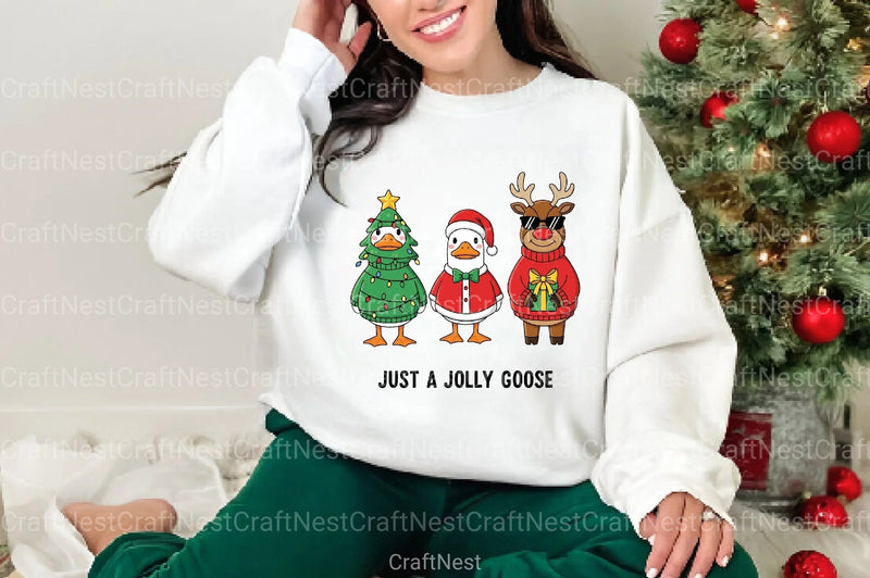 Jolly Christmas Goose Clipart Bundle 88 - CraftNest - Digital Crafting and Art