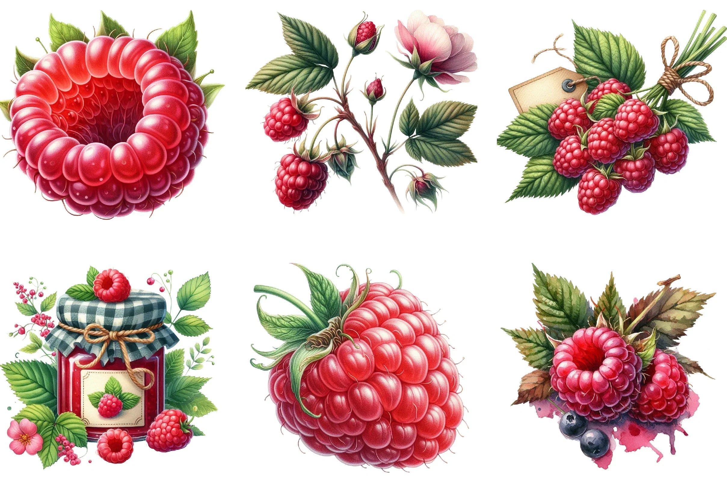 Raspberry Clipart Bundle - CraftNest - Digital Crafting and Art