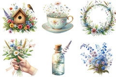 Spring Wildflower Clipart Bundle - CraftNest - Digital Crafting and Art
