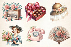 Retro Mother's Day Clipart Bundle - CraftNest - Digital Crafting and Art
