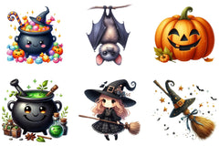 Cute Halloween Clipart Bundle - CraftNest - Digital Crafting and Art