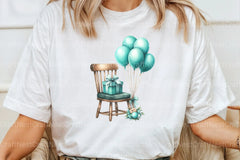 Vintage Soft Teal Birthday Clipart Bundle 90 - CraftNest - Digital Crafting and Art