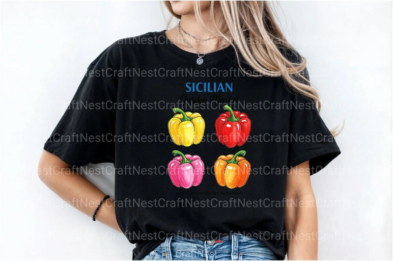 Farmers Market Pepper Hand Drawn Clipart Bundle - CraftNest - Digital Crafting and Art