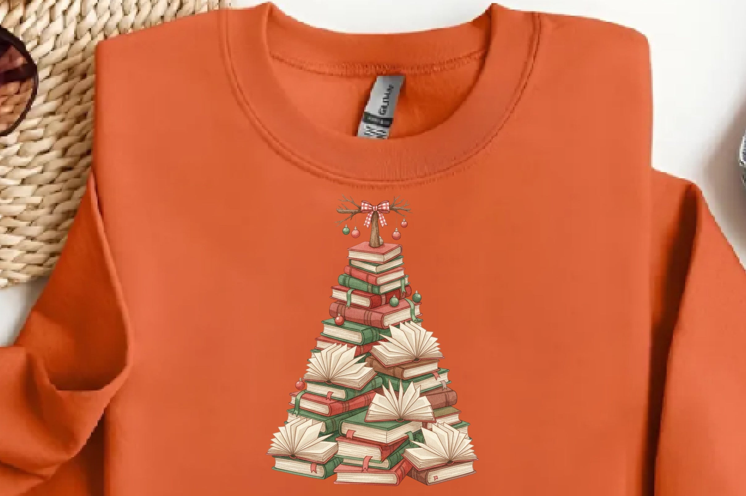 Christmas Tree Books Teacher Clipart Bundle