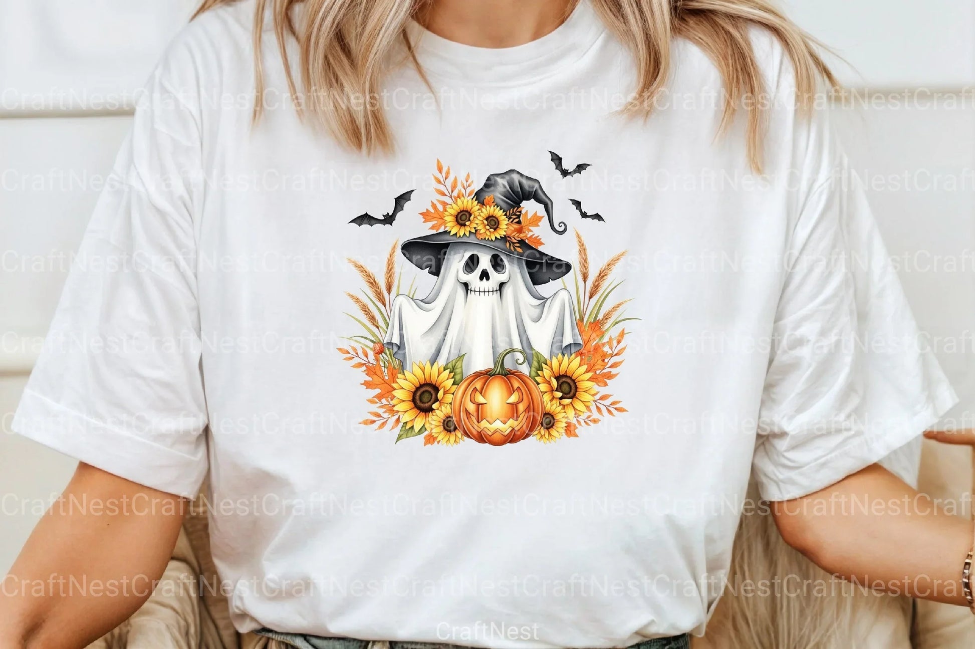 Funny Halloween Ghost Clipart Bundle 19 - CraftNest - Digital Crafting and Art