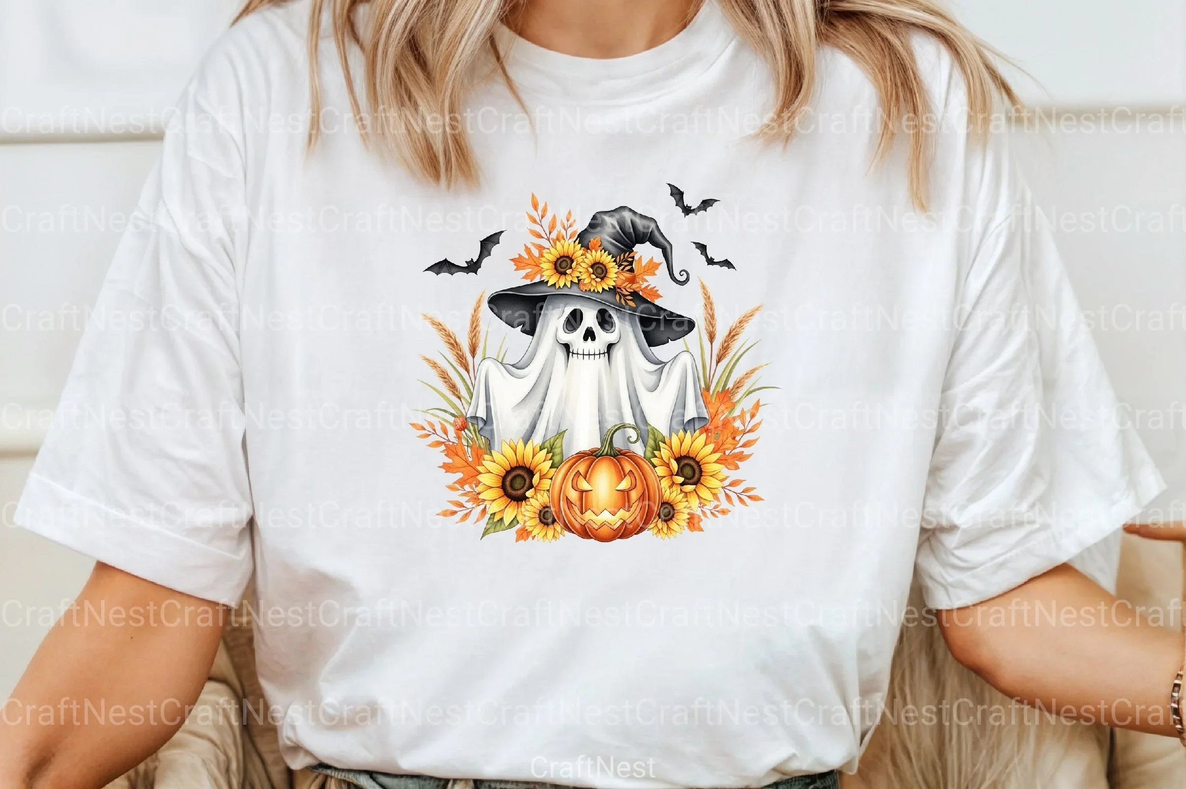 Funny Halloween Ghost Clipart Bundle 19 - CraftNest - Digital Crafting and Art