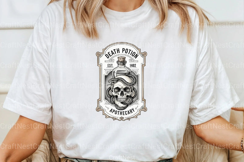 Vintage Halloween Potion Labels Clipart Bundle 4 - CraftNest - Digital Crafting and Art