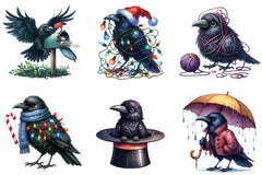 Funny Ravens Clipart Bundle - CraftNest - Digital Crafting and Art