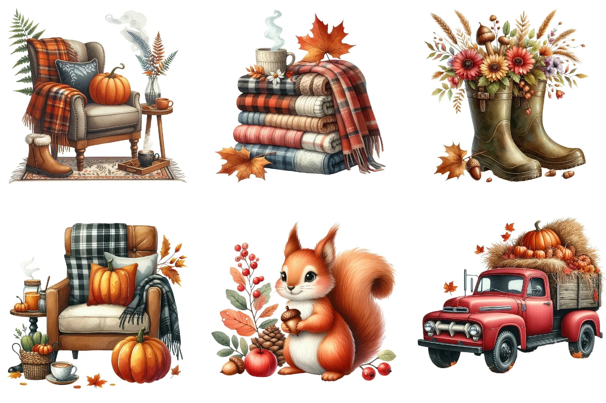 Autumn Design Clipart Bundle - CraftNest - Digital Crafting and Art