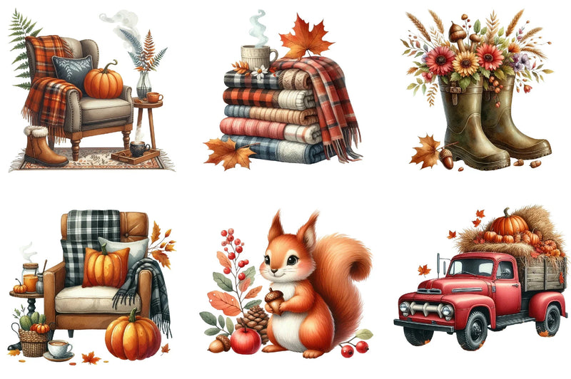 Autumn Design Clipart Bundle - CraftNest - Digital Crafting and Art