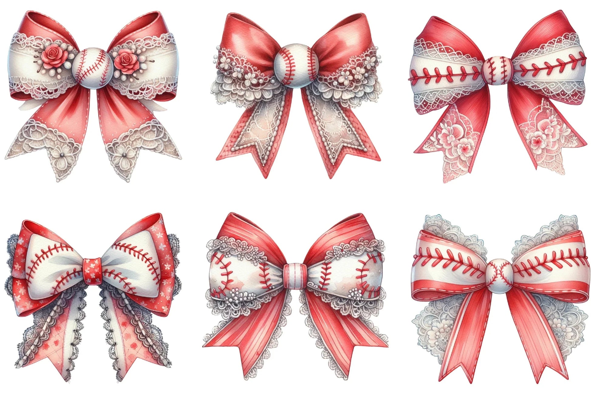Baseball Mom Coquette Bow Clipart Bundle - CraftNest - Digital Crafting and Art