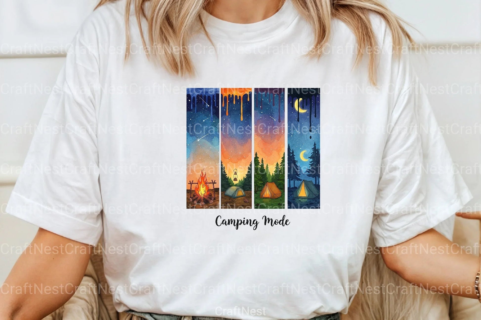 Camping Brushstroke Clipart Bundle 3 - CraftNest - Digital Crafting and Art