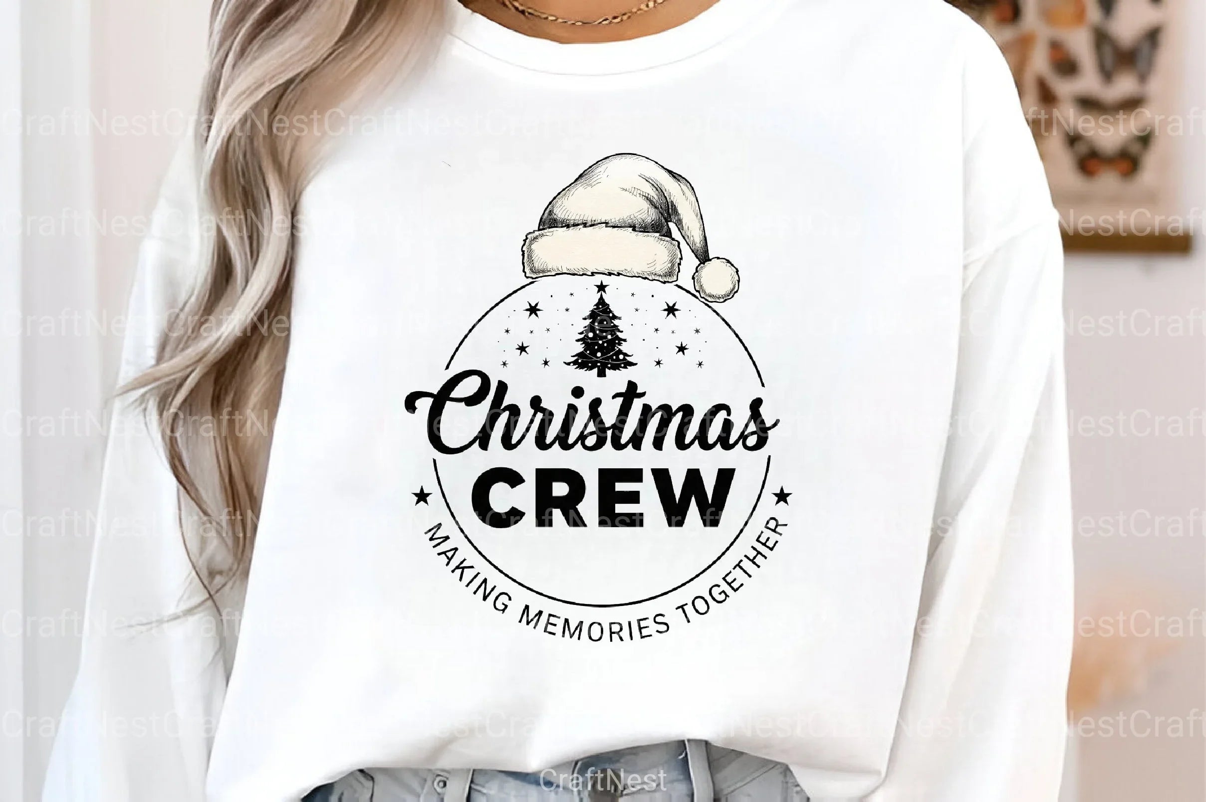 Santa Hat Crew Illustration Clipart Bundle - CraftNest - Digital Crafting and Art