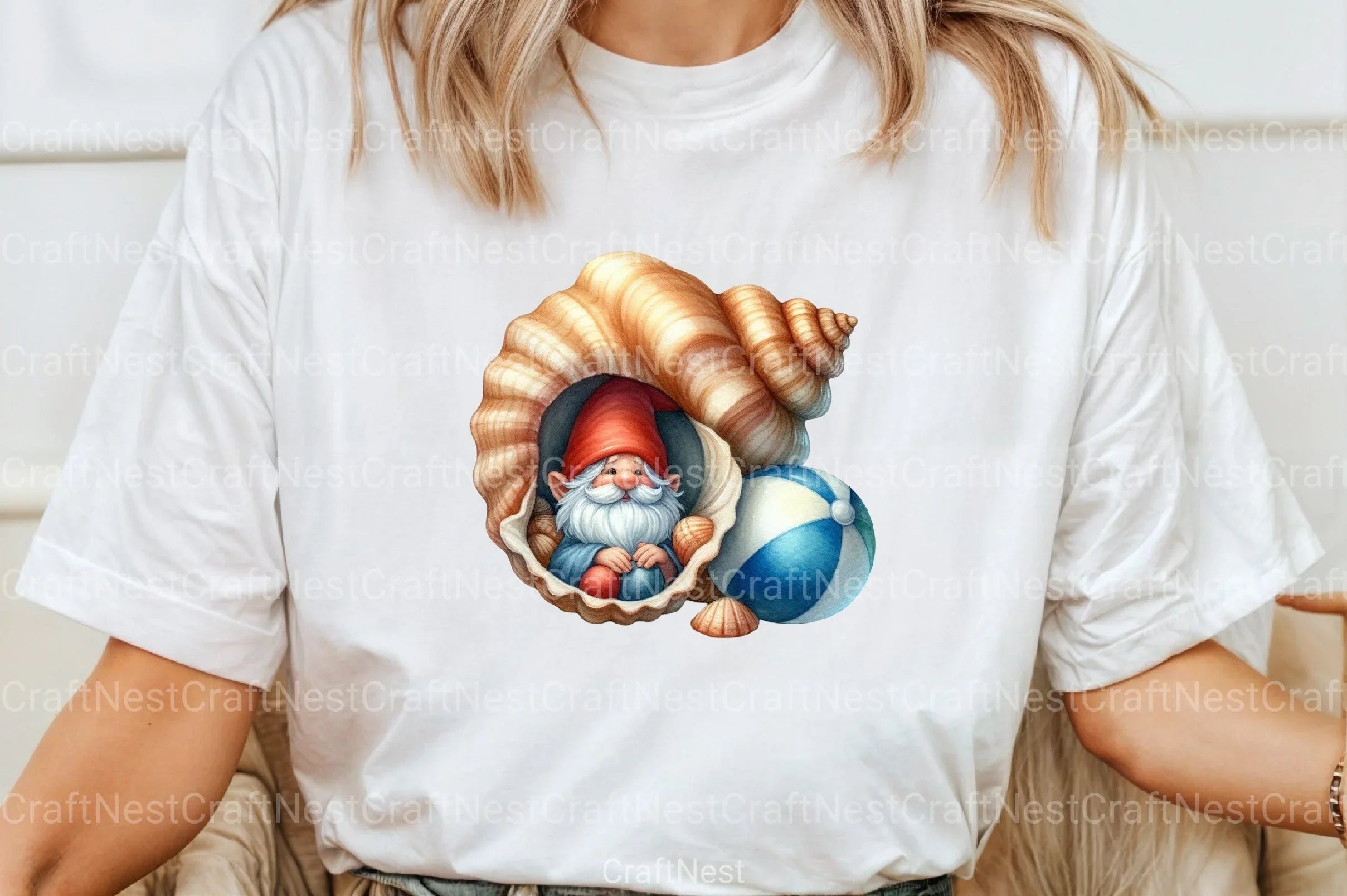 Seashell Gnome Clipart Bundle 44 - CraftNest - Digital Crafting and Art